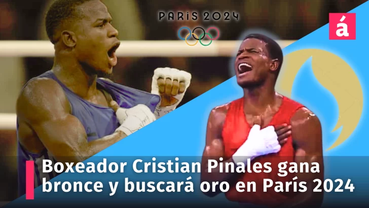 Boxeador Cristian Javier Pinales gana bronce y con su energía va tras medalla de oro en París 2024