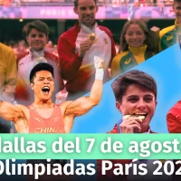 Medallero en las olimpiadas de hoy 7 de agosto. Cómo les fue a los latinos en Olimpiadas París 2024