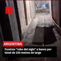 Frustran robo del siglo a banco por túnel de 220 metros de largo