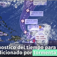 Clima en República Dominicana: Informe del tiempo afectado por tormenta Tropical Ernesto hoy miércoles y mañana jueves 15 de agosto