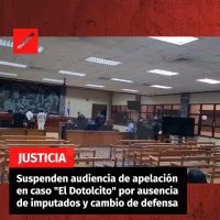 Suspenden audiencia de apelación en caso “El Dotolcito” por ausencia de imputados y cambio de defensa