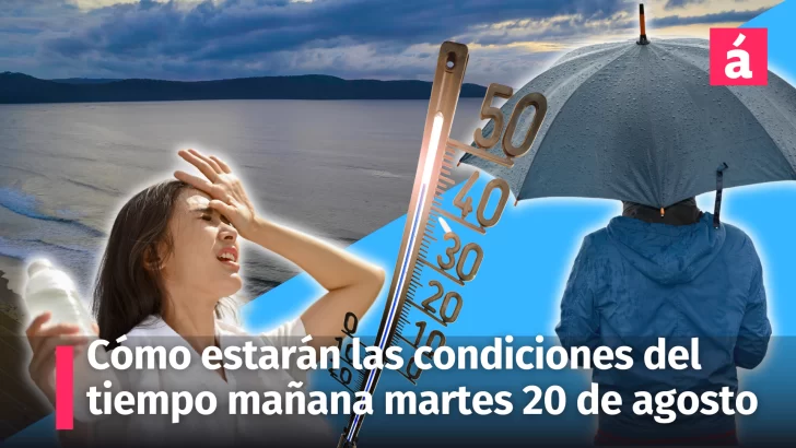 Clima en República Dominicana: Informe del tiempo, cómo estará el pronóstico para mañana martes 20 de agosto