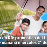 Clima en República Dominicana: informe del tiempo para hoy martes y mañana miércoles 21 de agosto