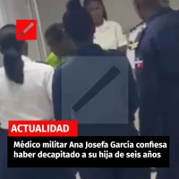 Momento en que la médico militar Ana Josefa García, de 44 años, confiesa haber decapitado a su hija Eliana Frías García de seis