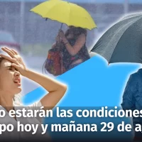 Clima en República Dominicana: Pronóstico del tiempo hoy miércoles y mañana 29 de agosto, incidencia de vaguada y onda tropical