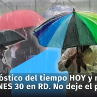 Clima en República Dominicana: hoy jueves 29 de agosto y mañana viernes 30, con la incidencia de vaguada