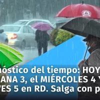 Clima en República Dominicana: actualizamos los datos del informe del tiempo de hoy, mañana 3, miércoles 4 y jueves 5