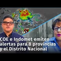 Activa onda tropical afectará zonas de República Dominicana. COE e Indomet emiten alerta verde