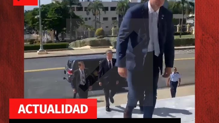 Antony Blinken llega al Palacio Nacional para un encuentro con el presidente Abinader