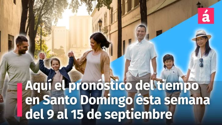 Pronóstico del tiempo para Santo Domingo en la semana del 9 al 15 de septiembre