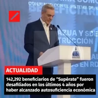 142,292 beneficiarios del programa Supérate fueron desafiliados en los últimos 4 años por haber alcanzado la autosuficiencia eco