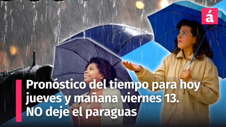 Pronóstico del tiempo para República Dominicana hoy jueves 12 y mañana viernes 13 de septiembre