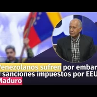 Venezolanos sufren por embargos y sanciones impuestos por EEUU a Maduro