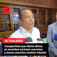 Transportista Juan Marte afirma se necesitan acciones concretas y menos anuncios resolver tránsito