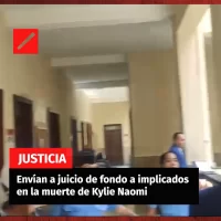 Envían a juicio de fondo a implicados en la muerte de Kylie Naomi