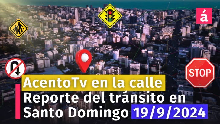 El tránsito en la Av. Tiradentes 18/9/24 fluye a 8Km/h SUR/NORTE. AcentoTv en las calles de Santo Domingo