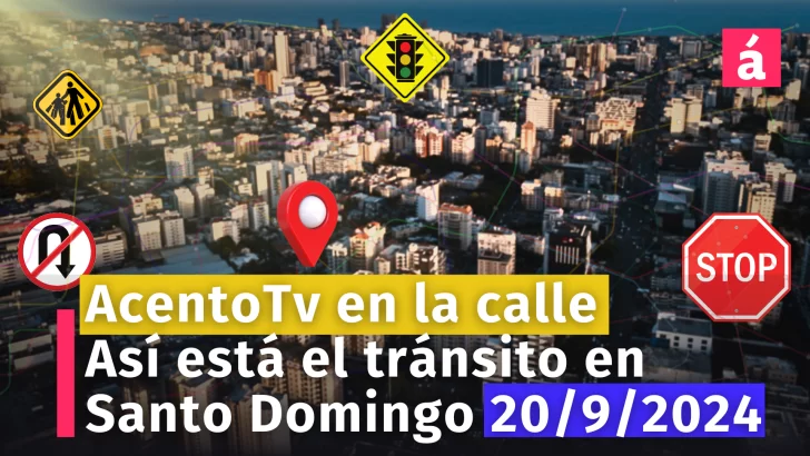 Av. 27 de Febrero tránsito pesado ahora, fluye a 9Km/h ESTE/OESTE. AcentoTv en las calles de Santo Domingo 20/9/24