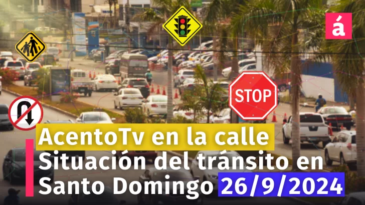 Reporte del tránsito en la Av. Winston Churchill desde la Av. 27 de Febrero dirección SUR/NORTE. AcentoTv en las calles de Santo Domingo 26/9/24