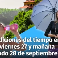 Clima en República Dominicana: Pronóstico del tiempo de hoy viernes 27 y mañana sábado 28 de septiembre. Datos actualizados  del huracán Helene