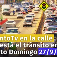 Reporte del tránsito en la Av. Lincoln y en la Av. Bolívar fluye a 10km/h ESTE/OESTE. AcentoTv en las calles de Santo Domingo 27/9/24