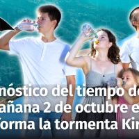 Clima en República Dominicana: Pronóstico del tiempo para hoy martes 1ero. y mañana 2 de octubre. Se forma la tormenta Kirk