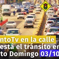 Reporte del tránsito en la Av. W. Churchill y en la Av. 27 de Febrero en Santo Domingo hoy 3 de octubre