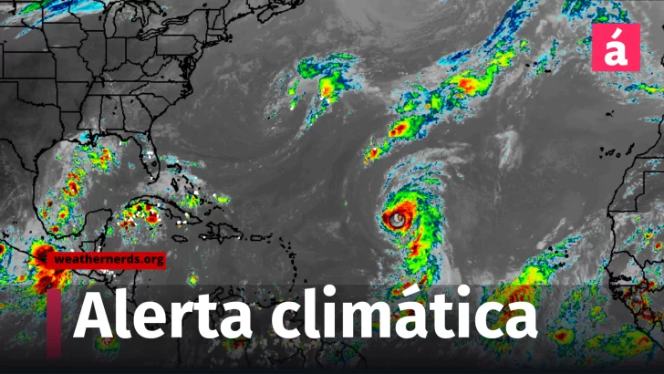 Alerta Climática: Huracán Kirk se fortalece en el Atlántico y lluvias intensas amenazan Florida y México”