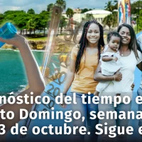 Pronóstico del tiempo en Santo Domingo para la semana del 7 al 13 de octubre. Sigue le calor!!!