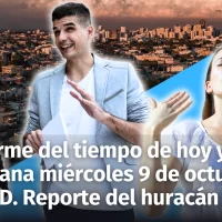 Clima para la República Dominicana: Pronóstico del tiempo hoy martes y mañana miércoles 9 de octubre. Estatus del huracán Milton