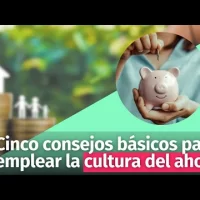 Cinco consejos básicos para emplear la cultura del ahorro