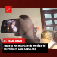 Jueza se reserva fallo de medida de coerción en Caso Camaleón