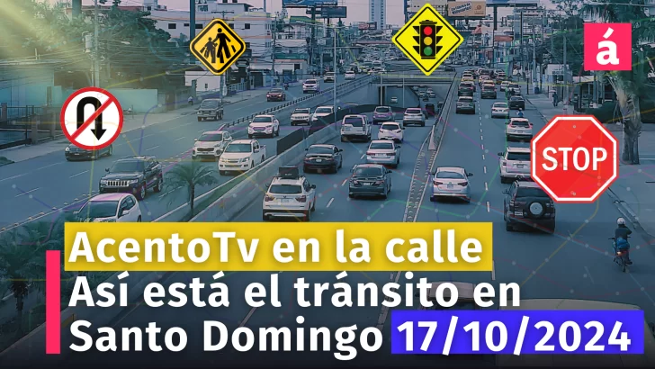 Tránsito en la Av. 27 de Febrero pesado a esta hora. AcentoTv en las calles de Santo Domingo