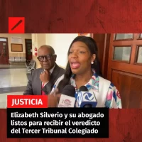 Elizabeth Silverio y su abogado listos para recibir el veredicto del Tercer Tribunal Colegiado