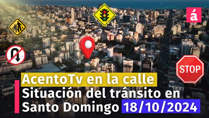 Complicado el tránsito a esta hora en la Av. Lincoln. AcentoTV en las Calles de Santo Domingo