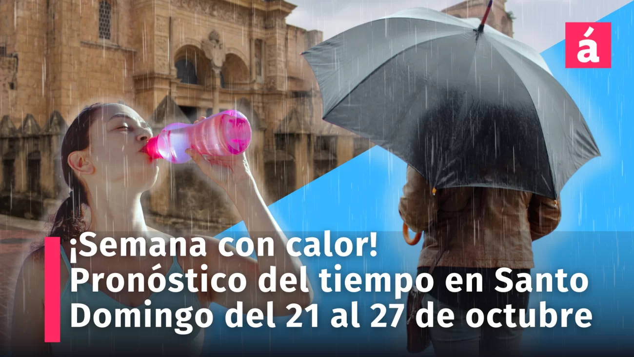 Clima Pronóstico del tiempo en Santo Domingo para la semana del 21 al