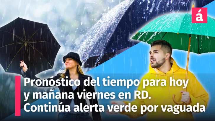 Clima en República Dominicana: Pronóstico del tiempo para hoy y mañana viernes 25 de octubre. Vaguada y onda tropical seguirán incidiendo