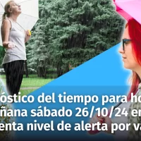 Clima en República Dominicana: Pronóstico del tiempo hoy viernes y mañana sábado 26 de octubre. Vaguada y onda tropical seguirán incidiendo