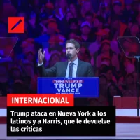 Trump ataca en Nueva York a los latinos y a Harris, que le devuelve las críticas