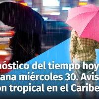 Alerta meteorológica en República Dominicana: Lluvias intensas y posible ciclón tropical para el Caribe – Pronóstico del tiempo de hoy y mañana 30 octubre