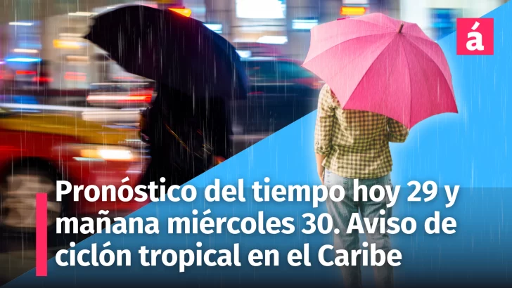 Alerta meteorológica en República Dominicana: Lluvias intensas y posible ciclón tropical para el Caribe – Pronóstico del tiempo de hoy y mañana 30 octubre