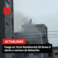 Fuego en Torre Residencial Gil Roma X alerta a vecinos de Bohechío