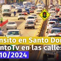 Así está en tránsito en la Av. John F. Kennedy en este momento. AcentoTV en las calles de Santo Domingo