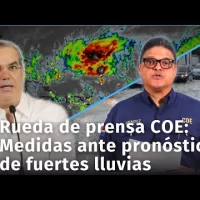 Presidente Abinader encabeza Rueda de prensa organismos  Emergencias: sobre Prevención ante Lluvias