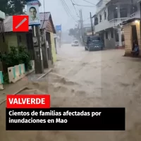 Cientos de familias afectadas por inundaciones en Mao