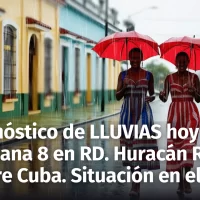 Pronóstico del tiempo para República Dominicana hoy y mañana 8 de noviembre: Alertas por lluvias; huracán Rafael impacta Cuba; posible ciclón en el Caribe