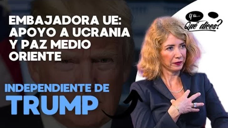 Embajadora UE, Katja Afheldt, asegura apoyo a Ucrania y paz en Medio Oriente, independiente de Trump