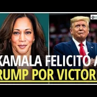 Kamala Harris reconoce victoria de Donald Trump y lo felicita