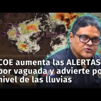 Aumentan las alertas por vaguada en RD. COE exhorta a la población a no descuidarse con las lluvias