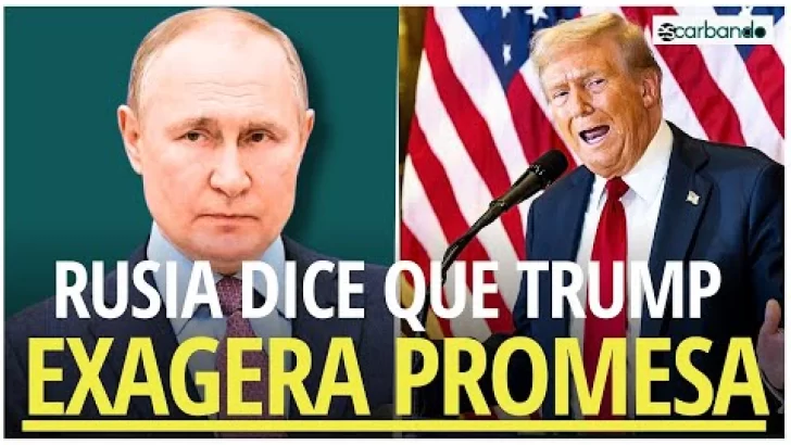 Rusia ve exageración en promesa de Trump de poner fin a guerra en 24 horas