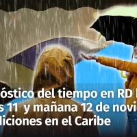 Pronóstico meteorológico para República Dominicana: Lluvias intensas por onda tropical y alertas activas según COE